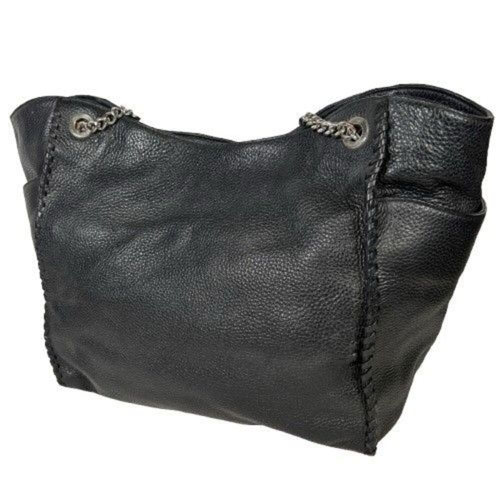 Michael Kors Whipped Chelsea Black Leather Tote Hobo Shoulder Bag Purse MRP$528 - Picture 3 of 16